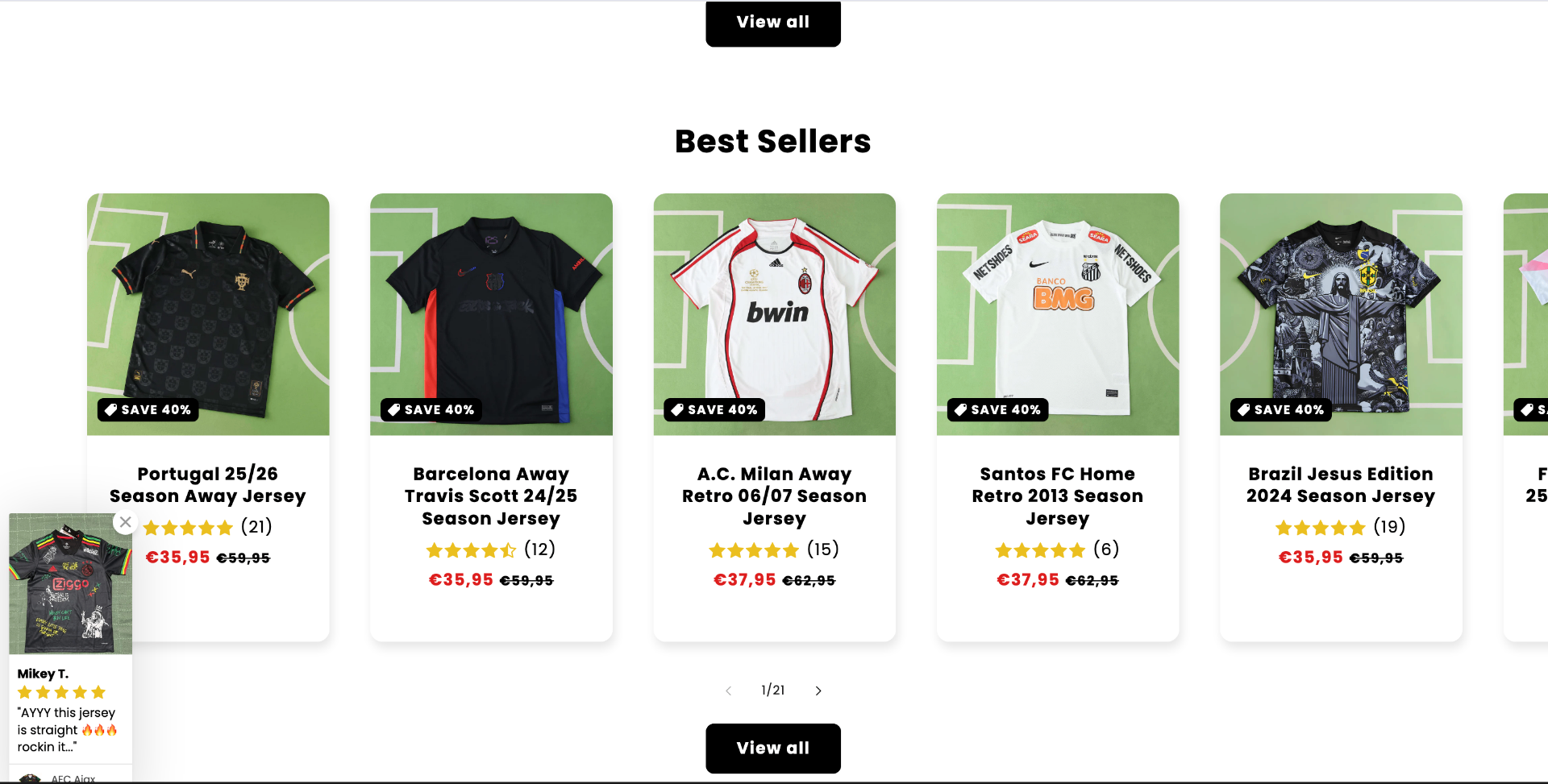 Jersey Club Football — 22x gross sales growth in 4 months