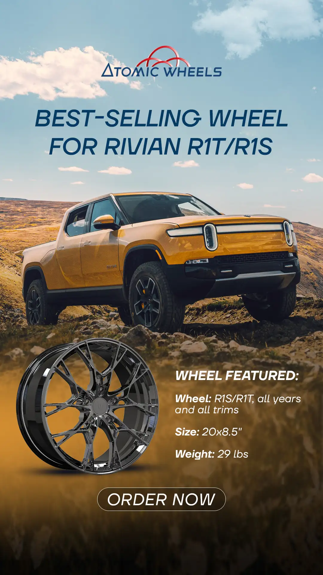 Atomic Wheels — 5x the target. 19.2x the return.